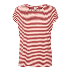 T-shirt de riscas lisas para mulher Vero Moda Ava image-0