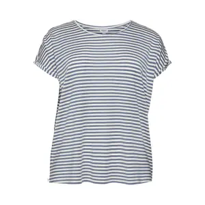 Stribet T-shirt til kvinder Vero Moda Maya Plain image-0