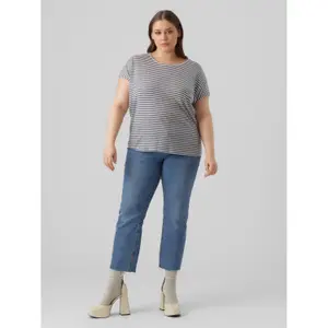 Stribet T-shirt til kvinder Vero Moda Maya Plain image-1