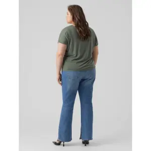 T-shirt med v-hals til kvinder Vero Moda Maya image-3