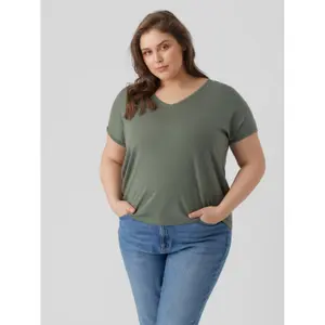 T-shirt med v-hals til kvinder Vero Moda Maya image-2
