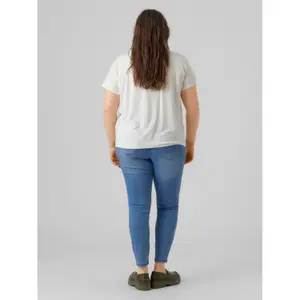 T-shirt med v-hals til kvinder Vero Moda Maya image-2