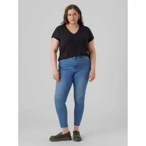 T-shirt med v-hals til kvinder Vero Moda Maya image-3