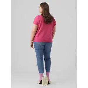 T-shirt med v-hals til kvinder Vero Moda Maya image-3