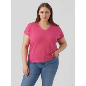 T-shirt med v-hals til kvinder Vero Moda Maya image-2