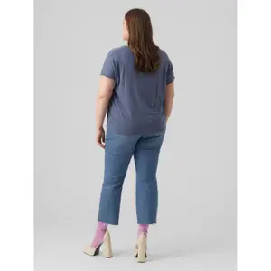 T-shirt med v-hals til kvinder Vero Moda Maya image-3