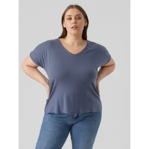 T-shirt med v-hals til kvinder Vero Moda Maya image-2