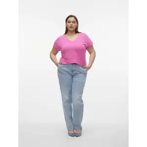 Camiseta de mujer con cuello de pico Vero Moda Aya image-1