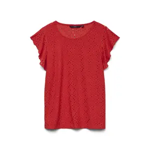T-shirt con volant da donna Vero Moda Tassa image-0