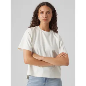 T-Shirt mit Rundhalsausschnitt, Damen Vero Moda Gigi image-4