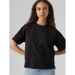 T-Shirt mit Rundhalsausschnitt, Damen Vero Moda Gigi image-4