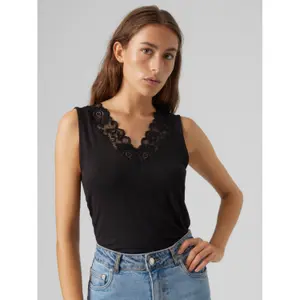 Tanktop mit V-Ausschnitt, Damen Vero Moda Rosa image-4
