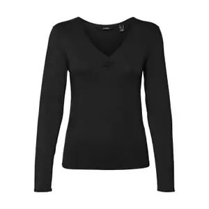 T-Shirt mit V-Ausschnitt und langen Ärmeln, Damen Vero Moda Alberte image-0