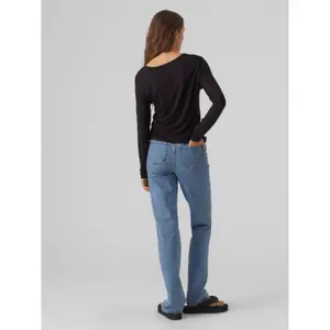 T-Shirt mit V-Ausschnitt und langen Ärmeln, Damen Vero Moda Alberte image-3