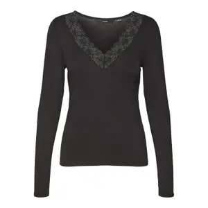 Langarmshirt mit Spitze, Damen Vero Moda Rosa image-0