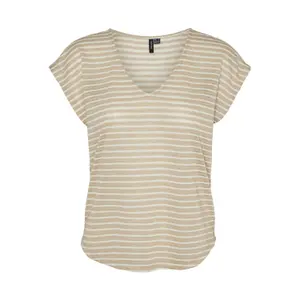 Dames-T-shirt met v-hals Vero Moda Vmgatja