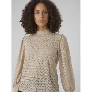 Spitzenbluse mit Stehkragen Frau Vero Moda Becca image-4