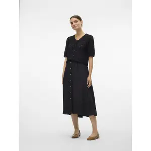 Hochtaillierter Rock mit Knopf für Damen Vero Moda Melaney image-2