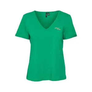 10305808-4450803-t-shirt-fille-vero-moda-harriet-bright-green-gold-glitter