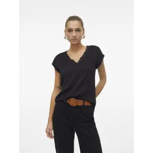 Damen Langarm-Spitzenoberteil Vero Moda Bella GA image-1
