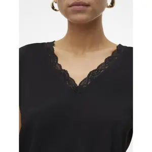 Damen Langarm-Spitzenoberteil Vero Moda Bella GA image-5