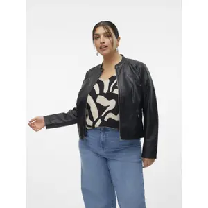 Kunstlederjacke Damen Vero Moda Favodona image-1