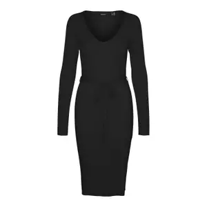 Pulloverkleid mit Gürtel mit V-Ausschnitt Frau Vero Moda Saba image-0