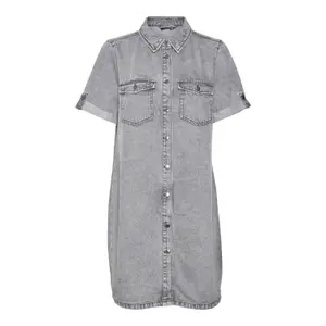 Vestido camisero vaquero Vero Moda Jennie Mix image-0