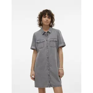 Vestido camisero vaquero Vero Moda Jennie Mix image-2