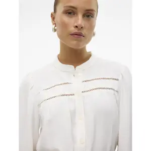 Langarmbluse mit Spitze für Damen Vero Moda Emma image-5
