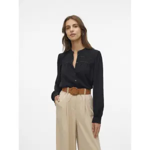 Camisa de manga larga con encaje para mujer Vero Moda Emma image-1