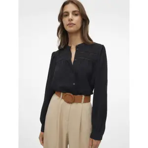 Camisa de manga larga con encaje para mujer Vero Moda Emma image-3