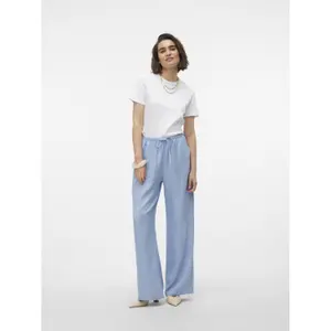 Hochtaillierte, lockere Leinenhose für Frauen Vero Moda Melaney image-2