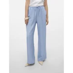 Hochtaillierte, lockere Leinenhose für Frauen Vero Moda Melaney image-3