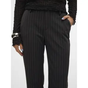 Hohe taillierte gerade Hose für Damen mit Muster Vero Moda Maya My image-5