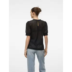 Bluse mit Rundhalsausschnitt Frau Vero Moda Becca Lace image-4