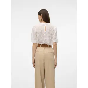 Bluse mit Rundhalsausschnitt Frau Vero Moda Becca Lace image-4