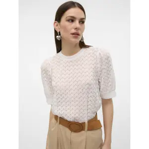 Bluse mit Rundhalsausschnitt Frau Vero Moda Becca Lace image-3
