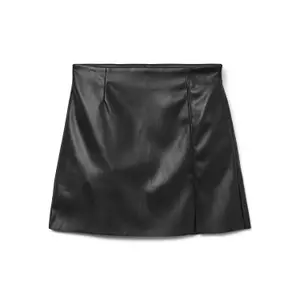 Kurzer, hoch taillierter Lederrock für Damen Vero Moda Nelly image-0