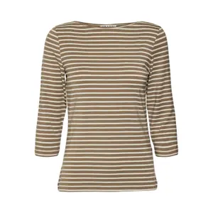 Damen T-Shirt mit 3/4-Ärmeln und Bootsauschnitt Vero Moda Fiona image-0