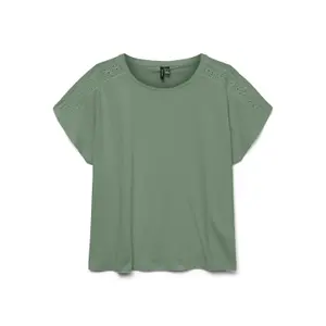 Girl's lace trim blouse Vero Moda Emmy image-0