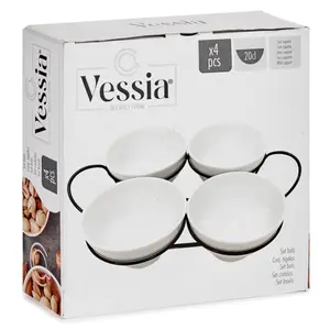 Pudełko z 4 okrągłymi miskami Vessia image-3