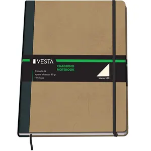 Bloc de notas con goma a4 96 hojas lisas Vesta Nature