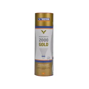 Set of 6 nylon shuttlecocks Victor Gold 2000