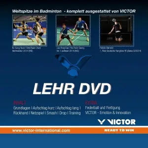 Badminton training dvd Victor image-0