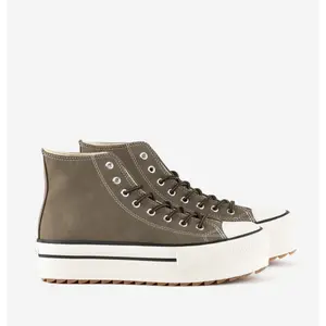 Women's leather high-top trainers Victoria Tribu Doble Efecto Piel image-2