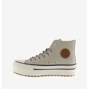 Women's leather high-top trainers Victoria Tribu Doble Efecto Piel image-3