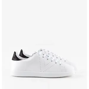 Leather glitter sneakers for women Victoria image-2