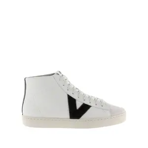 Leather trainers with leather suede toe Victoria image-0