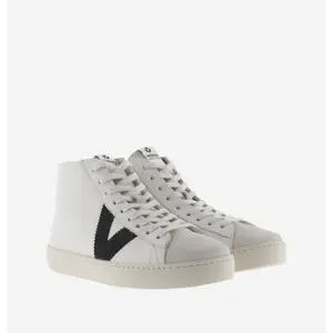 Leather trainers with leather suede toe Victoria image-2